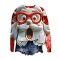 thumbnail image 5 of Qzwdhjm Girls Christmas Sweatshirts Long Sleeve Crewneck Sweatshirt with Santa Print Loose Casual Christmas Pullovers 5-15 Years, 5 of 8