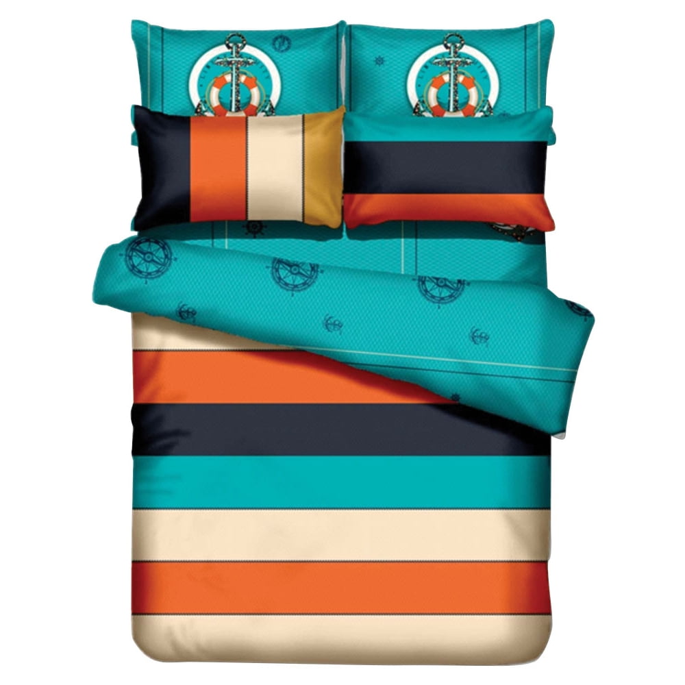 Queen Size 6 Piece Duvet Cover Sheets Set Liberty Amity