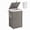 Gray, variant on edx Laundry Basket with Lid, 110 L Hand-Woven Pp Rattan Laundry Basket with Compartments & Handles, Foldable, Removable Liner, Natural