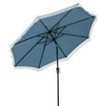 thumbnail image 1 of Gymax 9 FT Patio Umbrella 2-Tier Market Table Umbrella w/ Crank Handle Push Button Tilt, 1 of 10