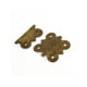 8 Pcs 32mm Long Métal Pliable Armoire Porte Rotative Charnières Ton Bronze – image 3 sur 3