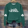 thumbnail image 2 of Boys Girls Sweatshirts St. Patrick's Day Green Kids Crewneck Casual Loose Long Sleeve Pullover Holiday Tops (8-9 Years, Green #B), 2 of 5