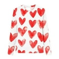 thumbnail image 3 of Blusas y camisas de manga larga con cuello redondo Camisas con estampados de manga larga Cuello redondo lindo Blusas casuales elegantes Ropa Camisas de cuello redondo Niña Top de poliéster, 3 of 4