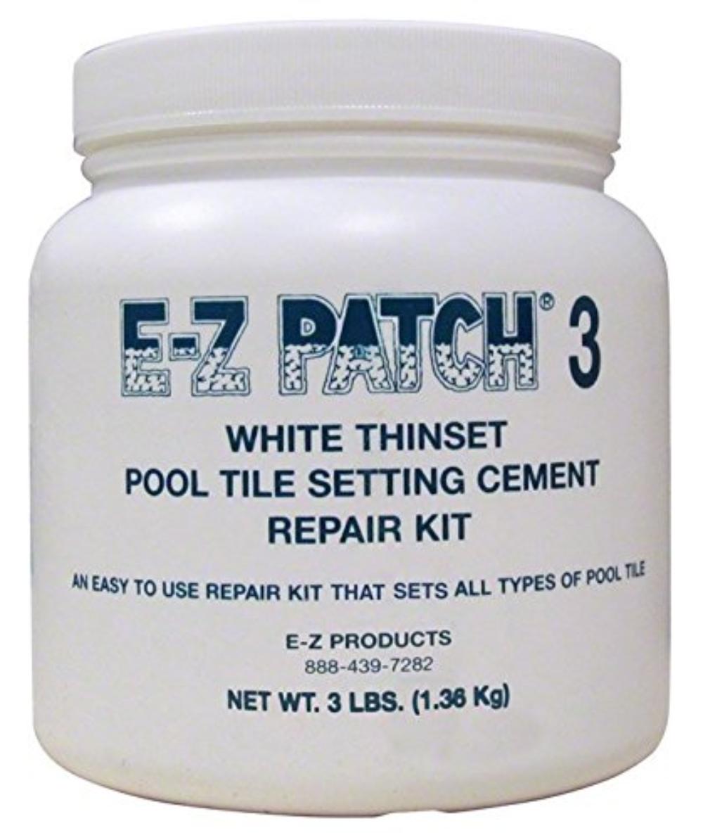 EZ Products EZP132 White Thinset Pool Cement 3 lbs, EZ Products