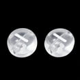 thumbnail image 2 of 50 g Transparent Acrylic Beads Horizontal Hole Mixed Letters Flat Round Clear 7x4mm Hole: 1.5mm 370pcs/50g, 2 of 2
