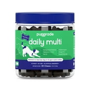 PupGrade Daily Multivitamin for Dogs - All-in-One Supplement for Digestive, Immune System, Skin and Coat Health - Probiotic Enzymes, Omega Fish Oil, Vitamins A, C, D & E - 30 Soft Chews