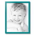 thumbnail image 2 of ArtToFrames 16" x 21" Aqua Picture Frame, 16x21 inch Green Wood Poster Frame (WOM-4428), 2 of 8