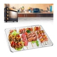 thumbnail image 3 of Baking Sheet with Rack Set(1 Sheet + 1 Rack), Stainless Steel Cookie Sheet Baking Pans with Cooling Rack, Non Toxic & Healthy, Heavy Duty, Mirror Finish & Easy Clean, Dishwasher Safe (9-inch), 3 of 8