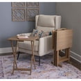 thumbnail image 2 of Atlin Designs Ensemble de Table à Plateau en Bois Transitionnel de 5 Pcs, Gris, 2 of 16