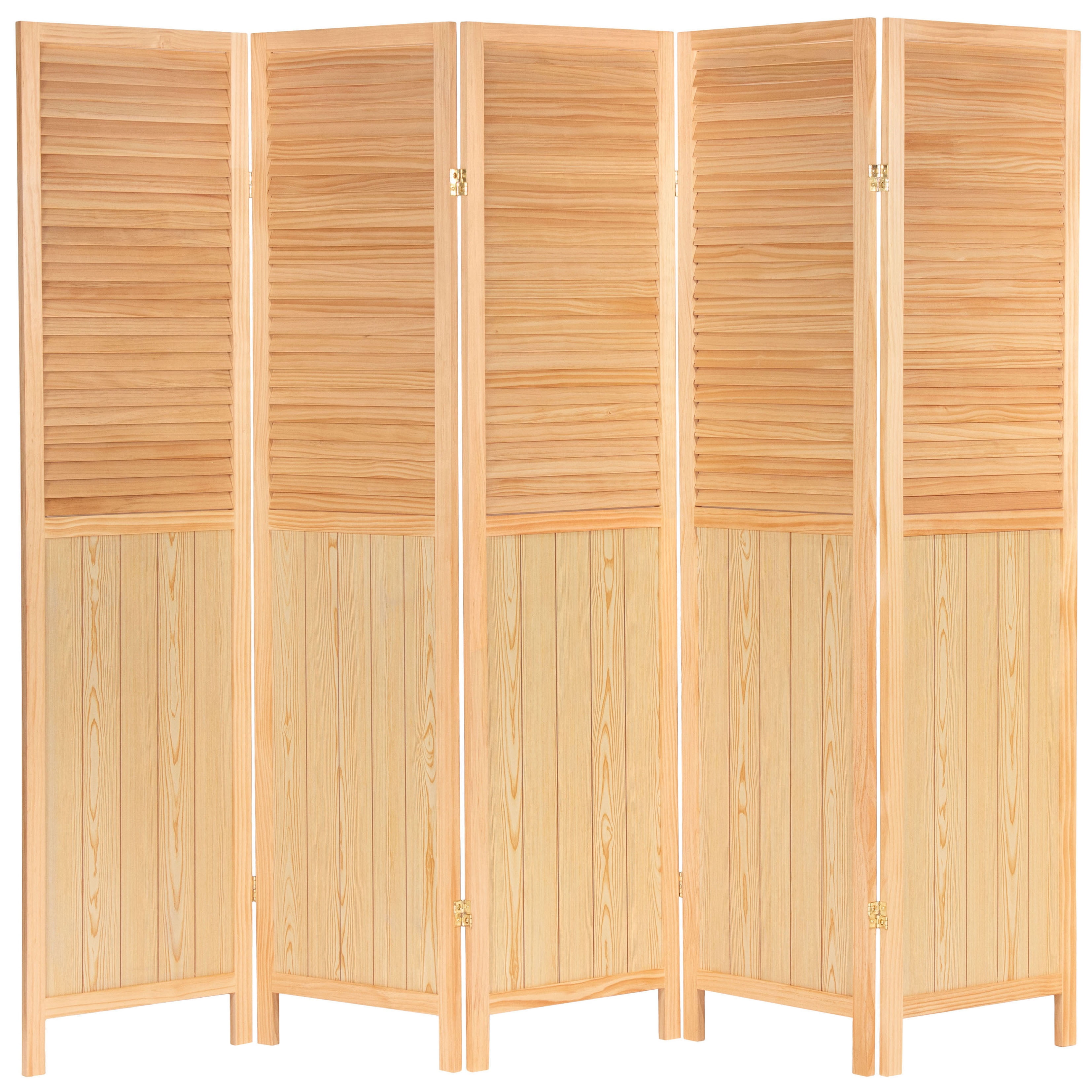 Details about   HONGVILL Furniture 3-6 Panel，6 ft white，cherry Tall Beadboard Divider