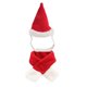 thumbnail image 1 of Conjunto de disfraz de Navidad para mascotas, suave, cálido, gatos, perros, sombrero ajustable con bufanda para fiesta de Navidad, cosplay, sombrero y bufanda de Navidad M, 1 of 12