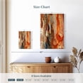 thumbnail image 4 of Elephant Stock Jupiter Colors Wall Art - Vertical Canvas Wall Art - Living Room Wall Decor - Abstract Canvas - Gray And Orange Decor - 8" x 12", 4 of 8