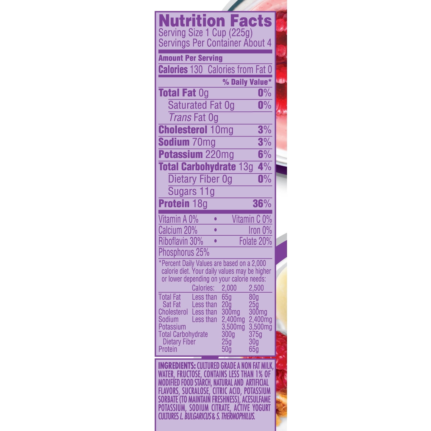 Dannon Vanilla Greek Yogurt Nutrition Information Besto Blog