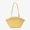 Yellow, variant on Hand Woven Leather Tote Bag, 2 Ways Hand Shoulder Beach Purse, Light Green