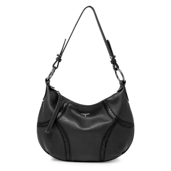 T Tahari Devon Sac Hobo en Cuir, Noir
