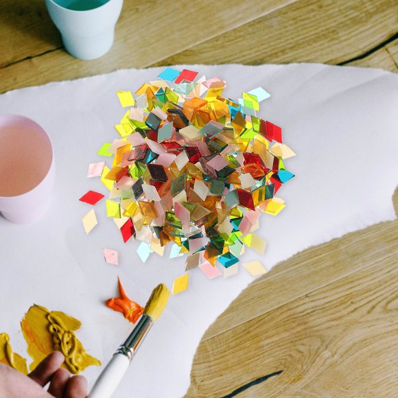 UPOUART Piezas De Mosaico Pequeñas Para Manualidades Decorativas Con Material Resistente Sin Rayaduras