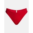 thumbnail image 5 of No Boundaries Cotton Blend Hi Cut Thong Panties, Women's XS-XXXL, 5 of 5