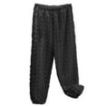 thumbnail image 2 of JXMVOJ Women's Plush Fuzzy Pajama Pants Warm Cozy Pj Bottoms Drawstring Lounge Pants Fleece Sweatpants Fluffy Sleepwear Women Plush Solid-Color Warm Loose Casual Pajama Pants, 2 of 5