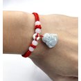 thumbnail image 3 of Happy Buddha Jade Charm Red String Adjustable Bracelet, prosperity, good luck, protection st037, 3 of 4