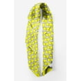 thumbnail image 2 of Bimba Yellow Ogee Ikat Pure Silk Printed Head Bandanas Summer Neck Wrap Scarf 40 x 40 Inches, 2 of 6