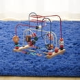 thumbnail image 3 of Softlife Super Soft Rug For Living Room Fluffy Rugs For Dorm Room Cute Plush carpet For Bedroom,3' x 5',Light Navy, 3 of 7