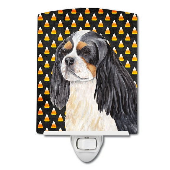 Cavalier Spaniel Tricolor Halloween Ceramic Night Light