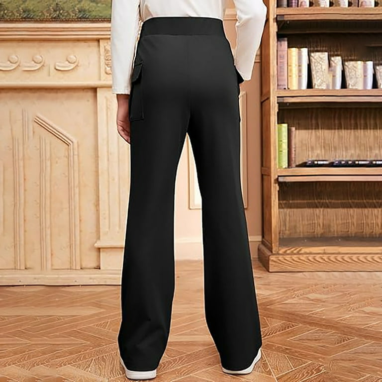 slim fit dress slacks Stretch Dress Pants with Slit S main image 0