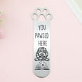 thumbnail image 3 of 2Pcs Funny Pet Dog Paw Bookmarks, Stainless Steel Book Marks for Book Lovers Stationery Gifts for Dog Lovers Office Supplies Birthday Gifts for Your Family, 3 of 12
