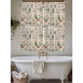 thumbnail image 7 of Living Room Curtains 72 Inches length, Pastoral Botanical Window Treatment Curtain Drapes, Vintage Mushroom Spring Summer Flowers Light Filtering Drapes for Bedroom Laundry Room, 52"x72", 2 Panels, 7 of 7