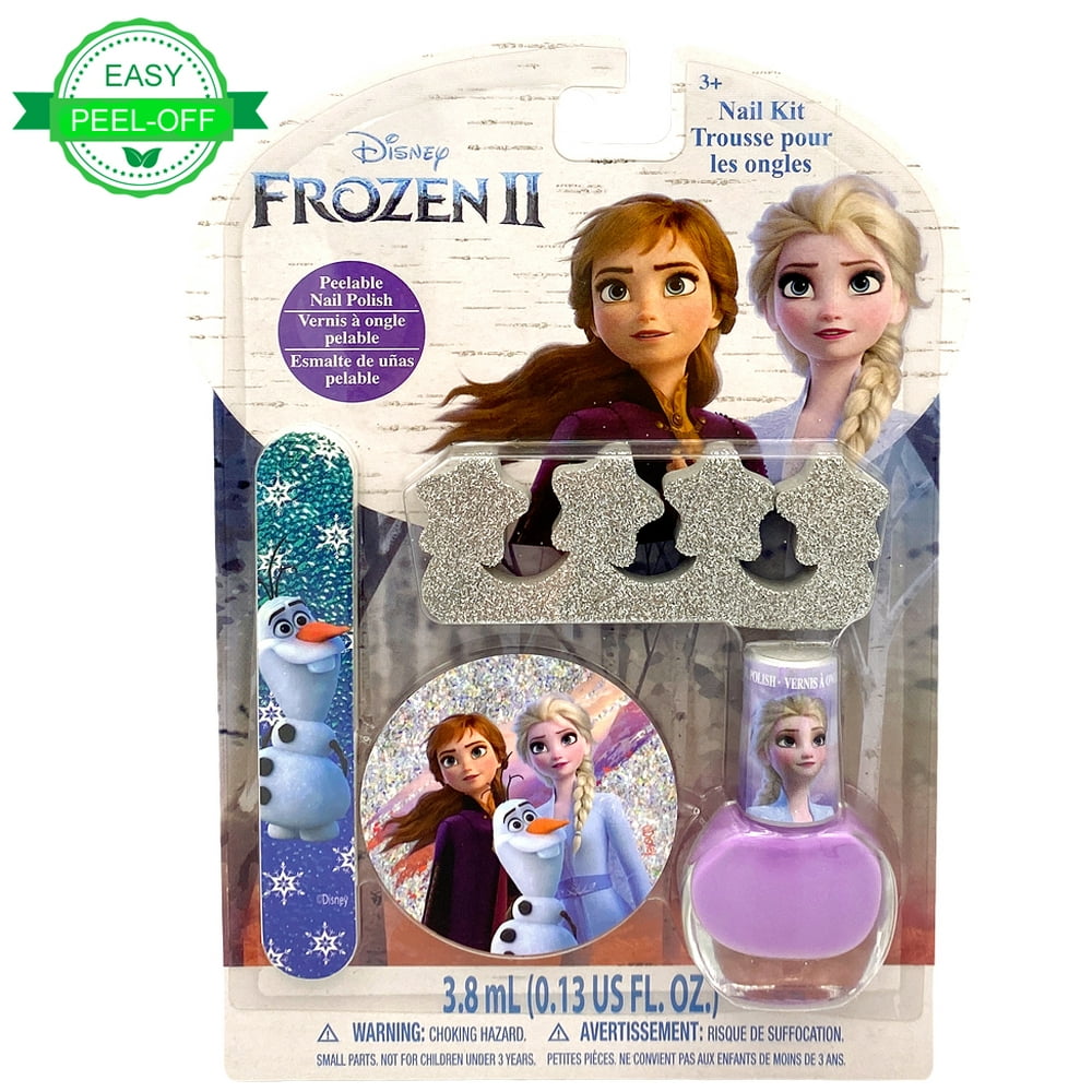Disney Frozen2 Colorful Nail Care Tool Kit - Easy Peelable Nail, Toe ...