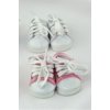 "2 pack of Low Top Sneakers: White and Pink | Fits 14"" Wellie Wisher Dolls | 14?? Inch Doll Accessories"