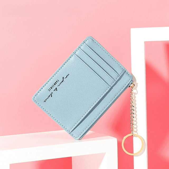 Monedero con cremallera para mujer, minicartera bonita y exquisita con capacidad y tamaño
