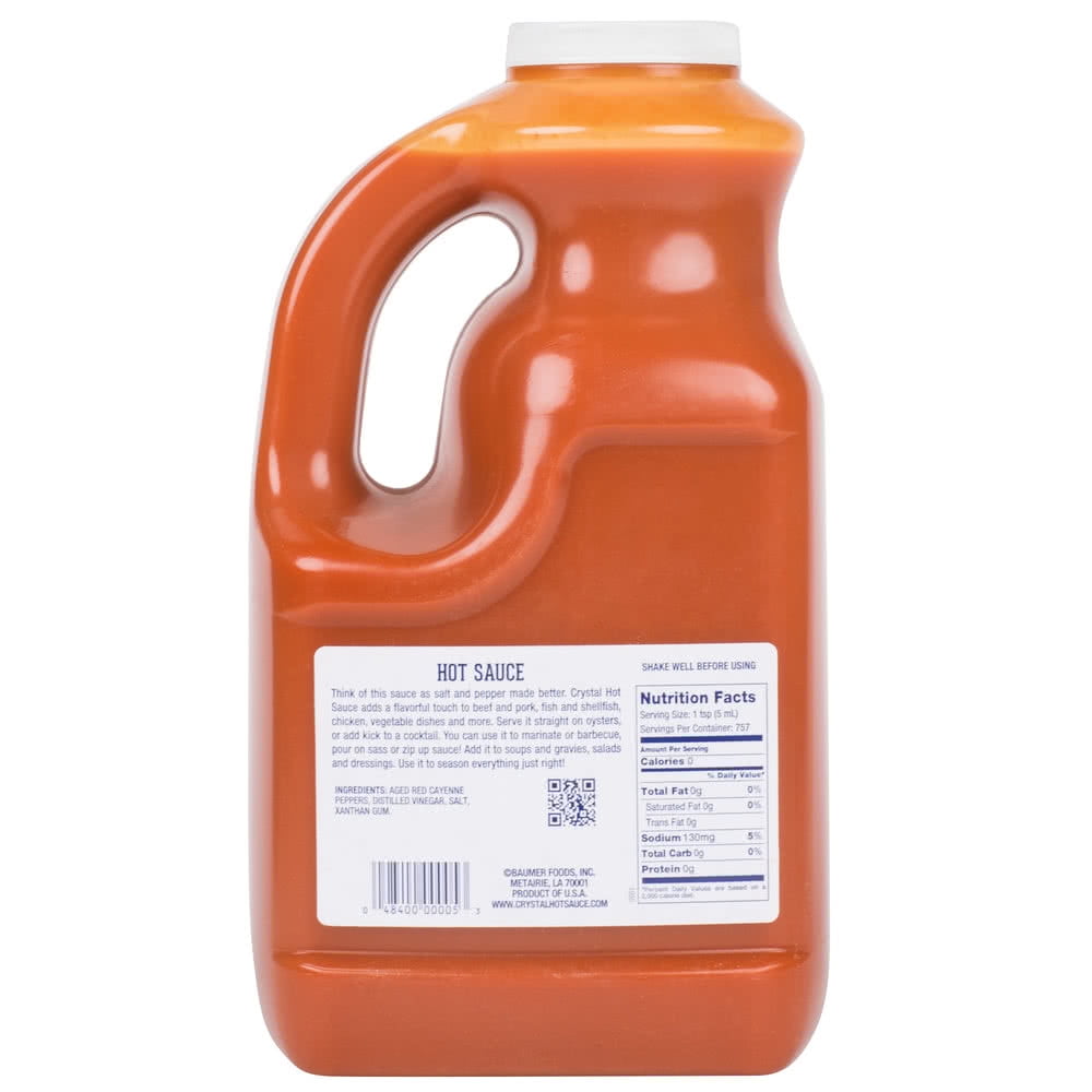 Crystal  Louisana Pure Hot Sauce, 1 Gallon