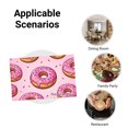 thumbnail image 5 of Joocar Donut Pattern Pink Icing Sprinkles Design Linen Table Mats Set Of 4 For Home Kitchen Table Decor 12x18 inch, 5 of 5