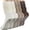 Milk White-Khaki-Coffee, variant on 3pcs Pilates Socks with Grips for Women, tight yoga socks for hospital workouts, sports non-slip stockings, stacked socks