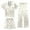 Beige, variant on Outfits For Girls Clothes Casual Print Home 3 Piece Girls' Clothing Sets
