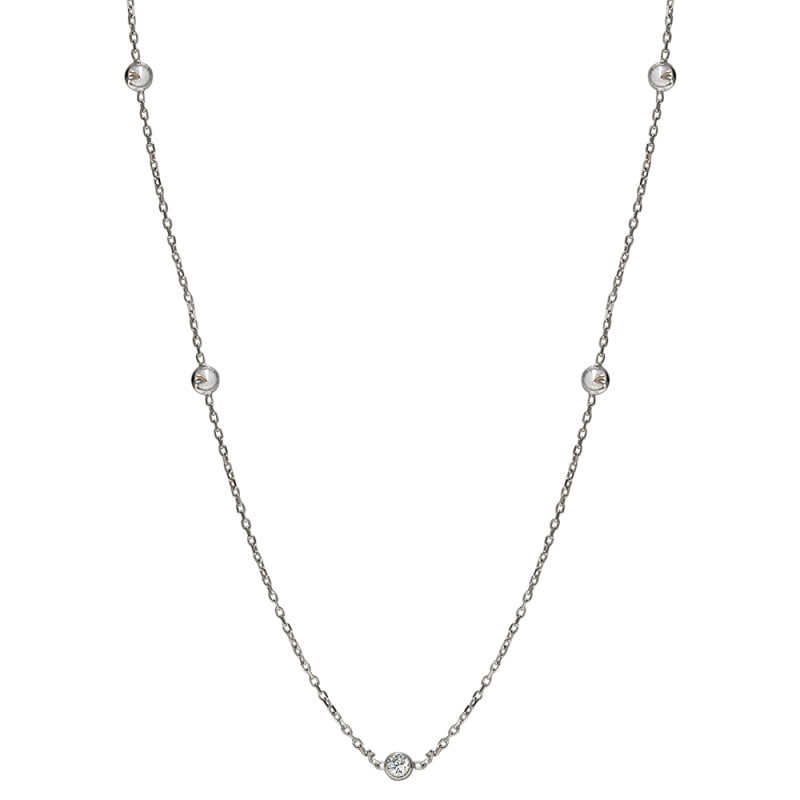Cz By The Yard Necklace