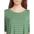 thumbnail image 4 of Time and Tru Women's Tunic Tee with Short Sleeves, 2-Pack, Sizes XS-XXXL, 4 of 5