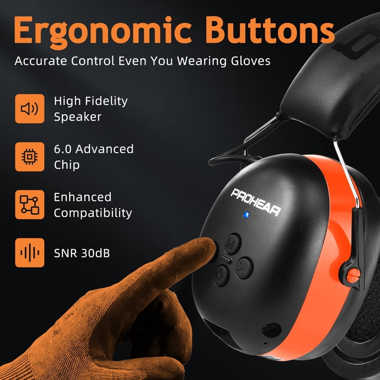 PROHEAR Bluetooth Hearing Protection Headphones photo 3