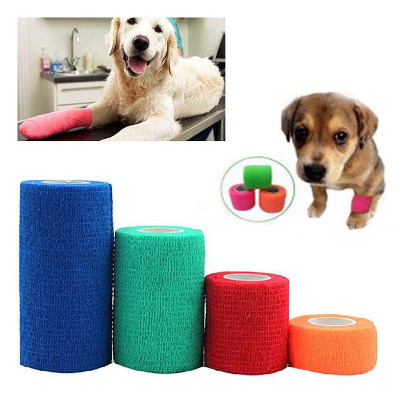 Thinktankhome Multi Color Dog Foot Bandage Pet Non Woven Fabric With Self Adhered Foot Bandag Bandage Wrap For Animals Walmart Com Walmart Com