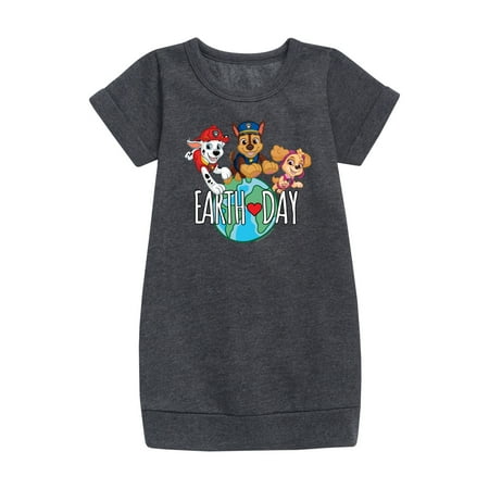 

Paw Patrol - Earth Day Globe - Toddler And Youth Girls Fleece Dress