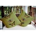 thumbnail image 3 of 20" x 20" Simply Daisy Butterflies Indoor/Outdoor Pillow, Apple Green Qty 1, 3 of 6