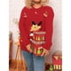 thumbnail image 5 of Suéteres Navideños Feos para Mujer, Suéteres Gráficos de Larga, Suéteres Casuales de Punto para Otoño e Invierno para Mujer Rojo M, 5 of 9