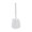 WH.White, variant on Hole Wall Mounted Toilet Brush - No Dead Corner, 360° Cleaning, Long Handle, Flexible Bristles, Easy Installation and Cleaning Black