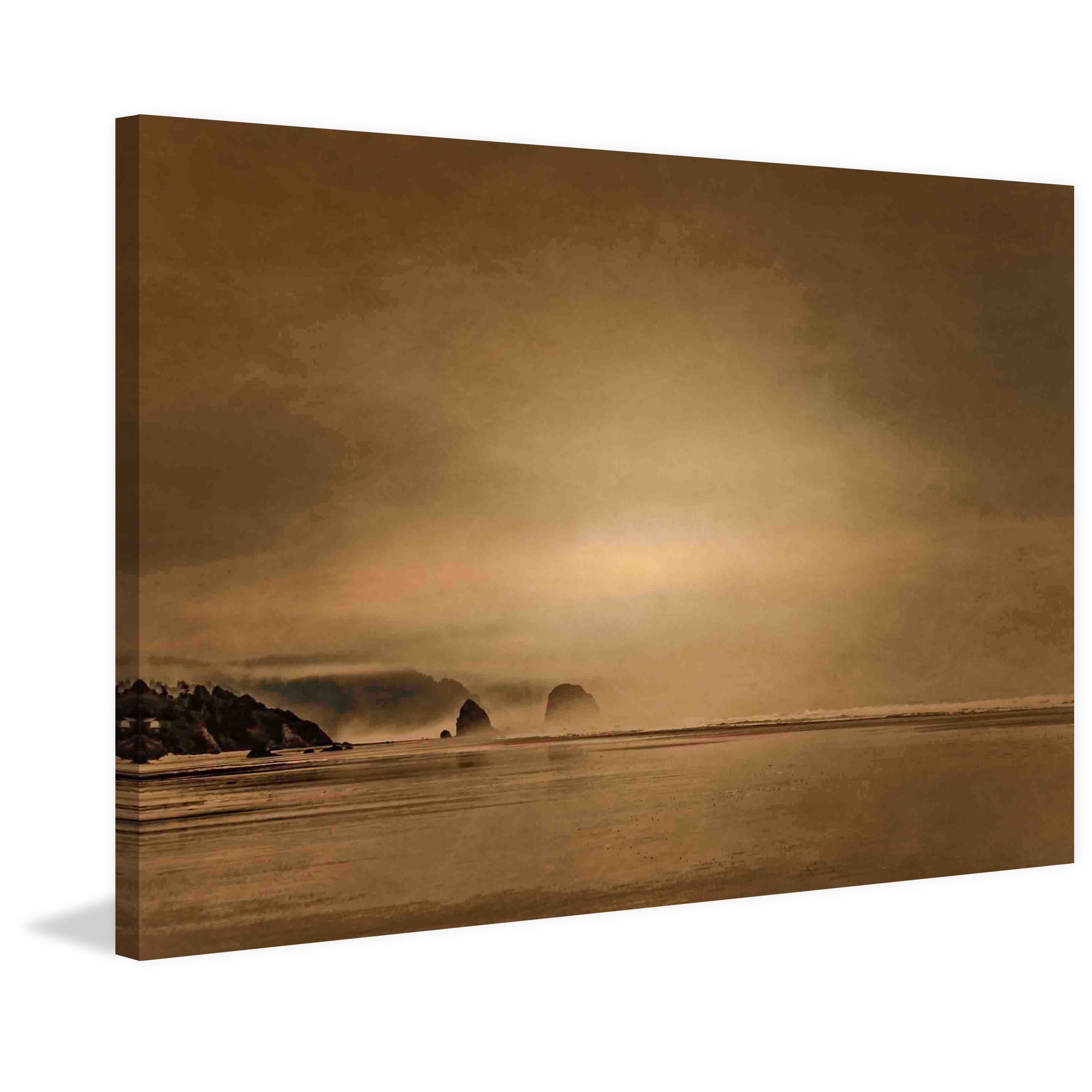 Marmont Hill "Gentle Coastal Sunrise" Painting Print on Canvas