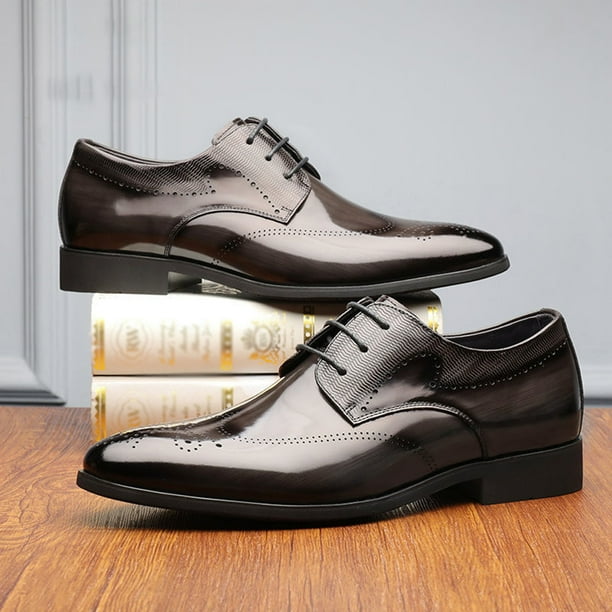 BOBOGOJP Mens Oxford Dress Shoes Retro Casual Dress Shoes for Men