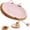 Pink-White, variant on Handwoven Cat Basket, Natural Cattail Woven Cat Nest with Cotton Rope Liner and Toy Ball, Round Breathable Cat Scratcher Bed