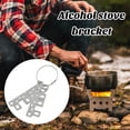 thumbnail image 2 of Alcohol Stove Stand Rack Rustproof Heat-Resistant Compact Size Lightweight Outdoor Stove Bracket Camping Supplies, 2 of 7