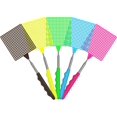 thumbnail image 1 of Paquete de 5 matamoscas extensibles, control manual de plagas con mango telescópico fuerte, suave y duradero, ligero, 5 colores surtidos ER, 1 of 5