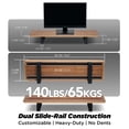 thumbnail image 6 of ULTRARM Moodular Wooden Monitor Stand 33.4” (85cm) Desk Organizer with Metal Slide Rails for Drawer, Tray, Laptop, Tablet, Phone & Headphones Customizable Riser for Organized Workspace Walnut MS85-W, 6 of 10